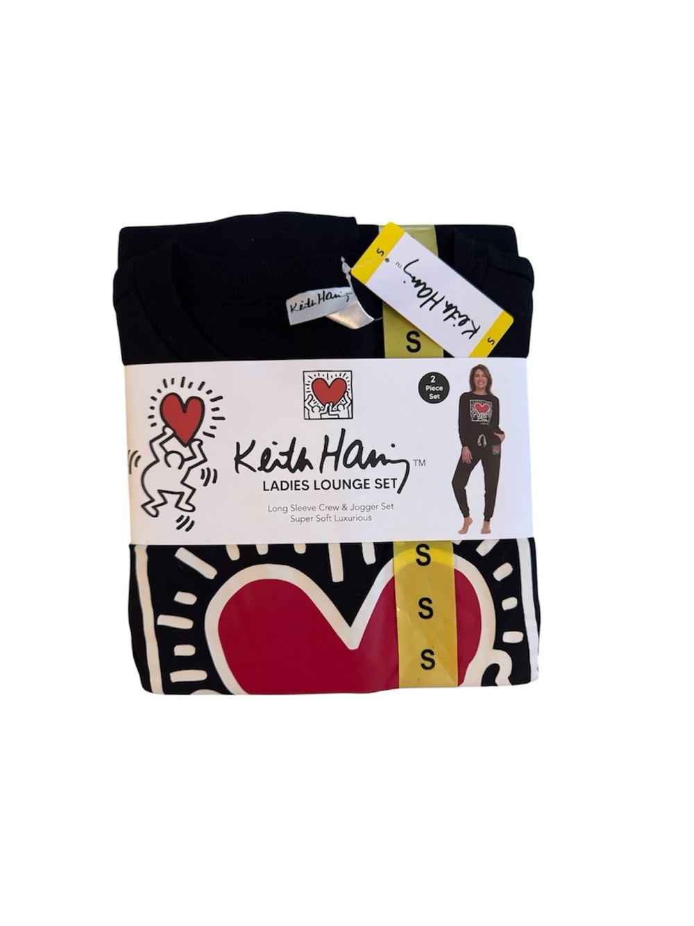 Keith Haring Women’s Black 2pc Lounge Set, NWT Small